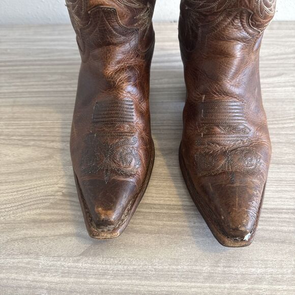 Justin L4332 Women’s Size 10 B Western Cowboy Damiana Leather Snipped Toe Boots - Picture 4 of 13